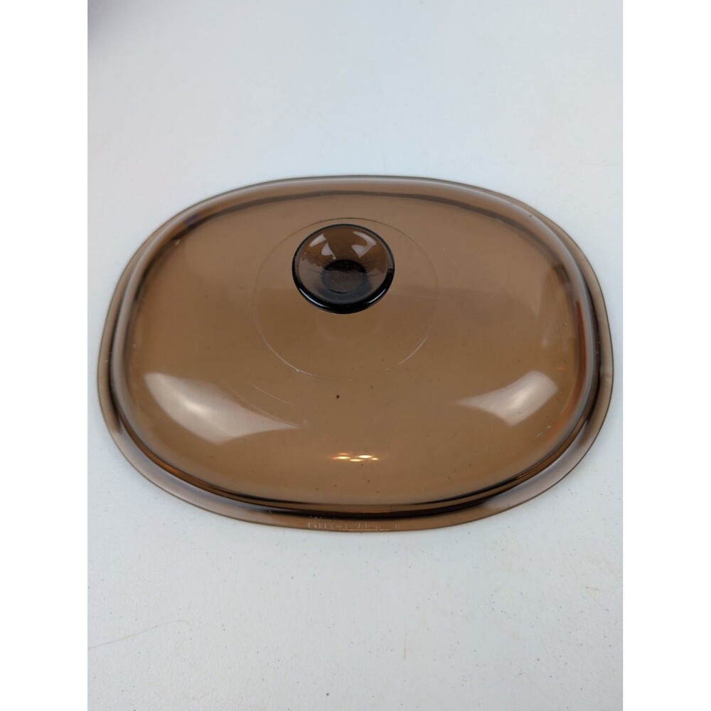 Pyrex Corning Ware Vision Lid Amber 4L Glass Casserole Roaster Cover F-14-C